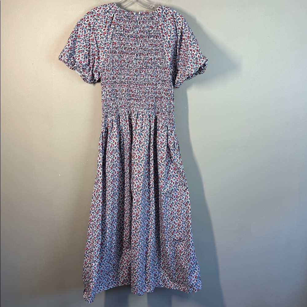 J.Crew Poppy Cotton Poplin Meadow Midi Dress Size ST - Picture 14 of 16